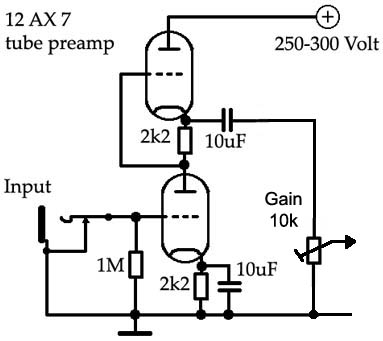 Tube Preamp circuit